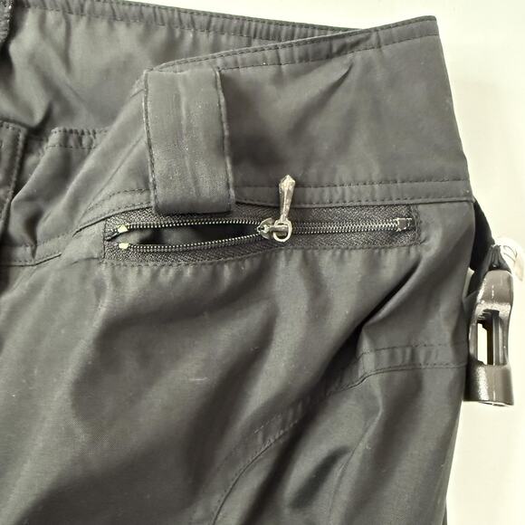 Obermeyer Pants Womens 12 Black Stiletto Ski Snow Insulated Belted Stirrups - Picture 12 of 16